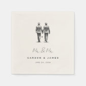 Langley Mr. & Mr. Wedding Servet (Voorkant)