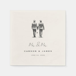 Langley Mr. & Mr. Wedding Servet