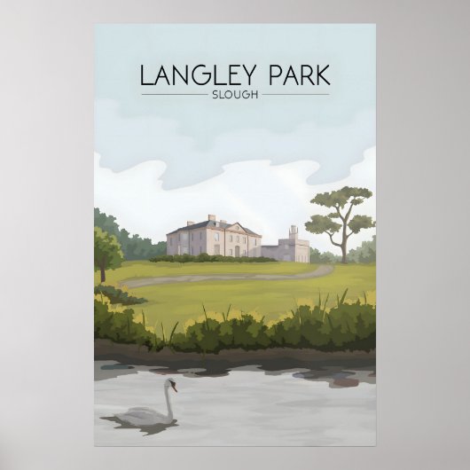 Langley Park Slough Reisposter Poster (Voorkant)