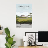 Langley Park Slough Reisposter Poster (Thuiskantoor)