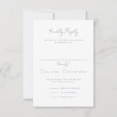 Langley Portrait Wedding RSVP Kaart (Voorkant)