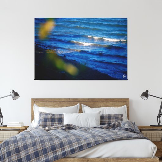 Langley waterkant #3 canvas afdruk (Insitu (Slaapkamer))