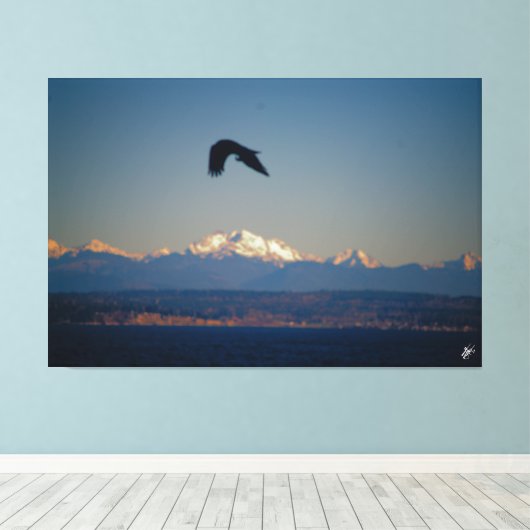 Langley waterkant #6 canvas afdruk (Insitu (Houten vloer))