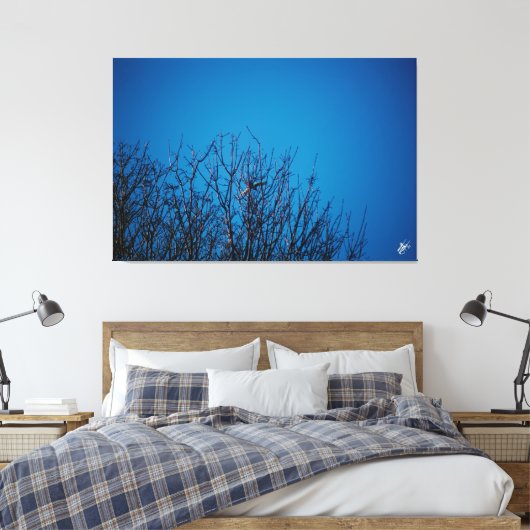 Langley waterkant #8 canvas afdruk (Insitu (Slaapkamer))