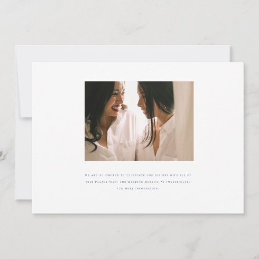 Langley Wedding Two Brides Save The Date (Achterkant)