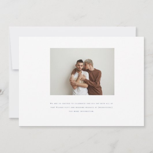 Langley Wedding Two Grooms Save The Date (Achterkant)