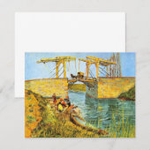 Langlois Bridge in Arles door Vincent van Gogh (Voorkant / Achterkant)