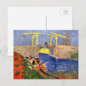 Langlois Bridge in Arles door Vincent van Gogh Briefkaart (Voorkant / Achterkant)