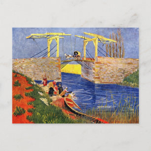 Langlois Bridge in Arles door Vincent van Gogh Briefkaart