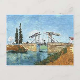 Langlois Bridge in Arles door Vincent van Gogh Briefkaart