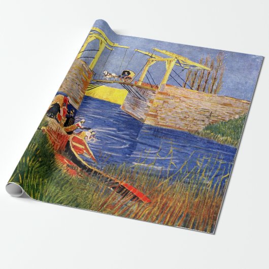 Langlois Bridge in Arles door Vincent van Gogh Cadeaupapier (Uitgerold)