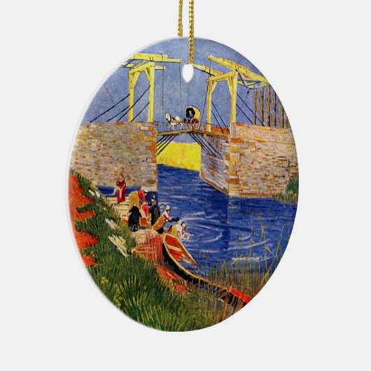 Langlois Bridge in Arles door Vincent van Gogh Keramisch Ornament (Rechts)