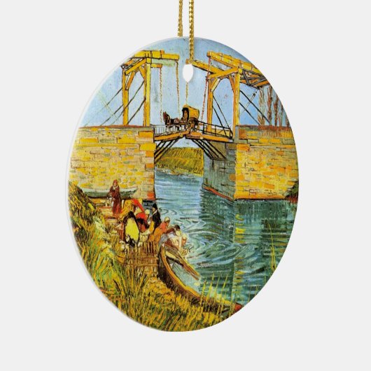 Langlois Bridge in Arles door Vincent van Gogh Keramisch Ornament (Rechts)