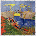Langlois Bridge in Arles door Vincent van Gogh Legpuzzel<br><div class="desc">Langlois Bridge in Arles door Vincent van Gogh is een kunstschilderij van het impressionisme op zee, waar paastische vrouwen kleding wassen in de kreek. Over de kunstenaar: Vincent Willem van Gogh was een Post Impressionistische schilder wiens werk het meest opmerkelijk was voor zijn ruige schoonheid, emotionele eerlijkheid en gewaagde kleur....</div>
