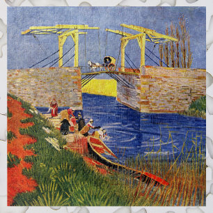Langlois Bridge in Arles door Vincent van Gogh Legpuzzel