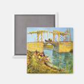 Langlois Bridge in Arles door Vincent van Gogh Magneet (Voorkant / Achterkant)