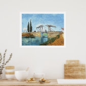 Langlois Bridge in Arles door Vincent van Gogh Poster (Keuken)
