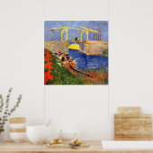 Langlois Bridge in Arles door Vincent van Gogh Poster (Keuken)