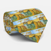 Langlois Bridge in Arles door Vincent van Gogh Stropdas (Opgerold)