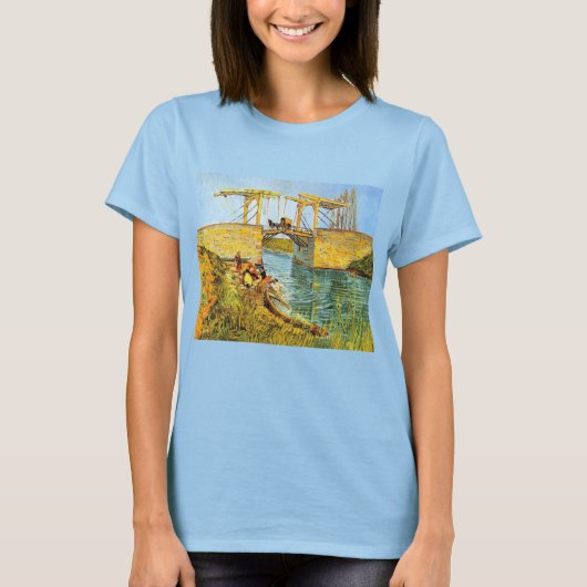 Langlois Bridge in Arles door Vincent van Gogh T-shirt (Voorkant)