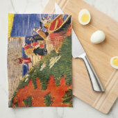 Langlois Bridge in Arles door Vincent van Gogh Theedoek (Quarter Fold)