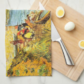 Langlois Bridge in Arles door Vincent van Gogh Theedoek (Quarter Fold)