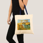 Langlois Bridge in Arles door Vincent van Gogh Tote Bag (Voorkant (product))