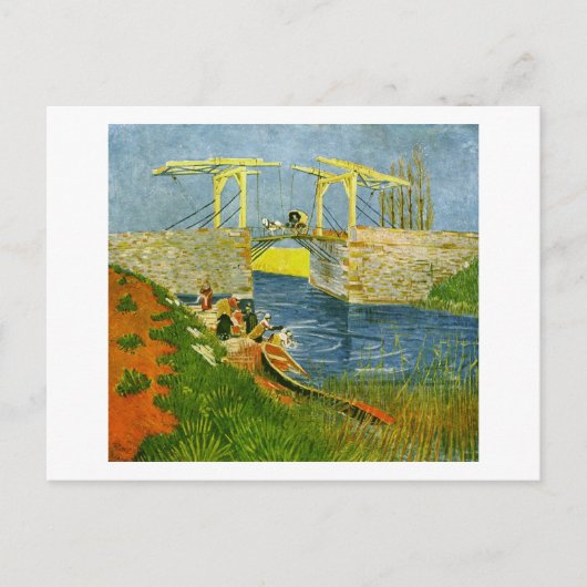 Langlois Bridge in Arles Van Gogh Fine Art Briefkaart (Voorkant)