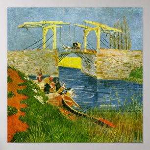 Langlois Bridge in Arles Van Gogh Fine Art Poster