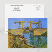 Langlois Bridge Women Washing Van Gogh Fine Art Briefkaart (Voorkant / Achterkant)