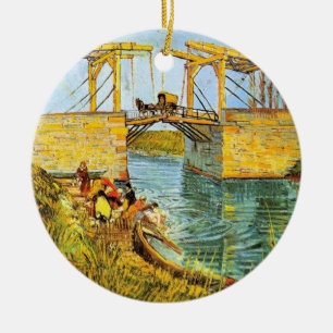 Langloisbrug in Arles door Vincent van Gogh Keramisch Ornament