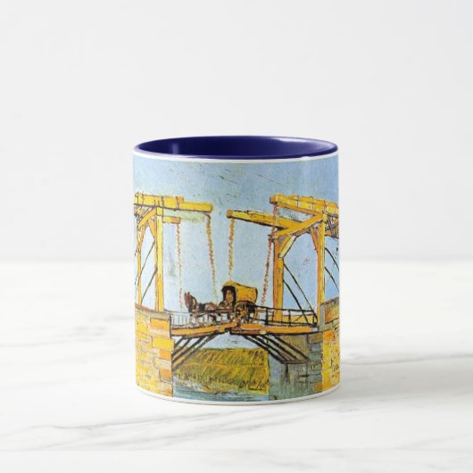 Langloisbrug in Arles door Vincent van Gogh Mok (Midden)