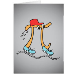 Langlopende Pi © - Grappige Pi-man