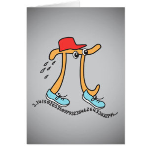 Langlopende Pi © - Grappige Pi-man