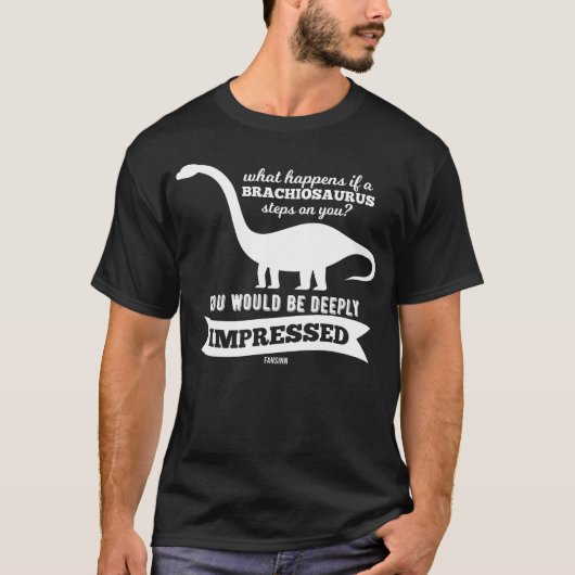 Langnecked herbivore Brachiosaurus T-shirt (Voorkant)