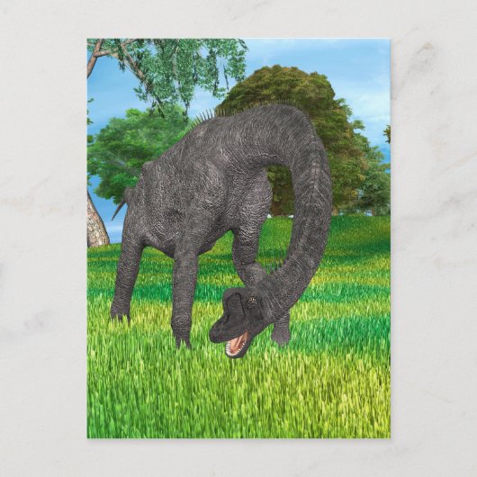 Langnek Dinosaurus Jungle Avontuur Briefkaart (Voorkant)