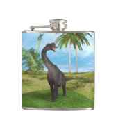 Langnek Dinosaurus Jungle Avontuur Heupfles (Voorkant)