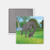 Langnek Dinosaurus Jungle Avontuur Magneet (Voorkant / Achterkant)