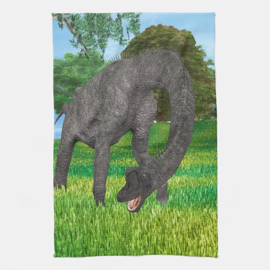 Langnek Dinosaurus Jungle Avontuur Theedoek (Verticaal)