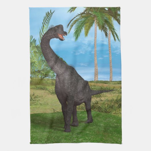 Langnek Dinosaurus Jungle Avontuur Theedoek (Verticaal)