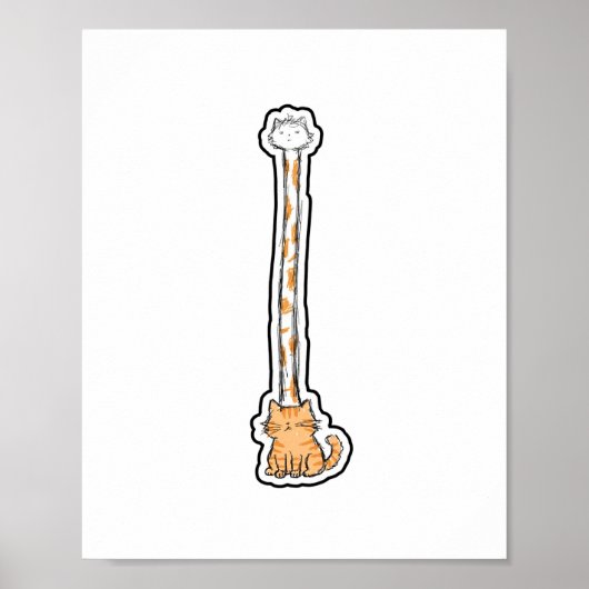 Langnekkat Poster (Voorkant)