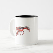langoest tweekleurige koffiemok (Voorkant links)