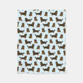 Langoestand met lange adem fleece deken (Voorkant)