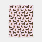 Langoestand met lange adem fleece deken (Voorkant)