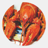 Langoesten Craytfish Ronde Sticker (Voorkant)