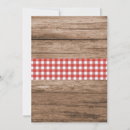 Langoesten Kook Rustiek Hout Pas getrouwd Verlovin Kaart (Achterkant)