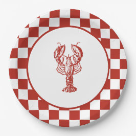 Langoesten / kreeft kook papieren bordje
