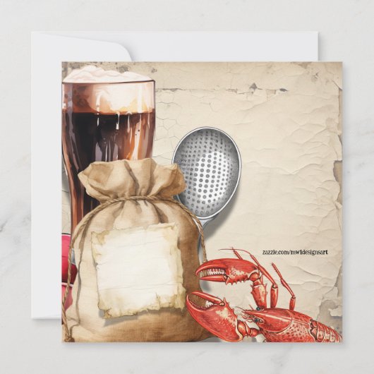 langoesten | Mudbugs en Bierfeest Kaart (Achterkant)