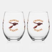 Langoesten op de Bayou Wijnglas Zonder Voet (Links)