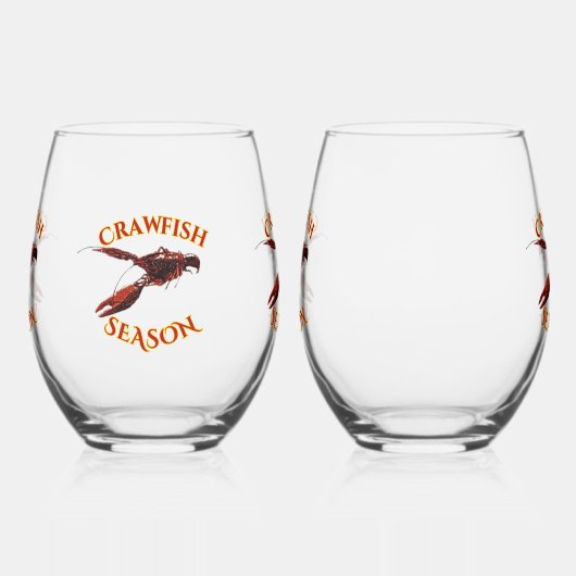 Langoesten op de Bayou Wijnglas Zonder Voet (Links)